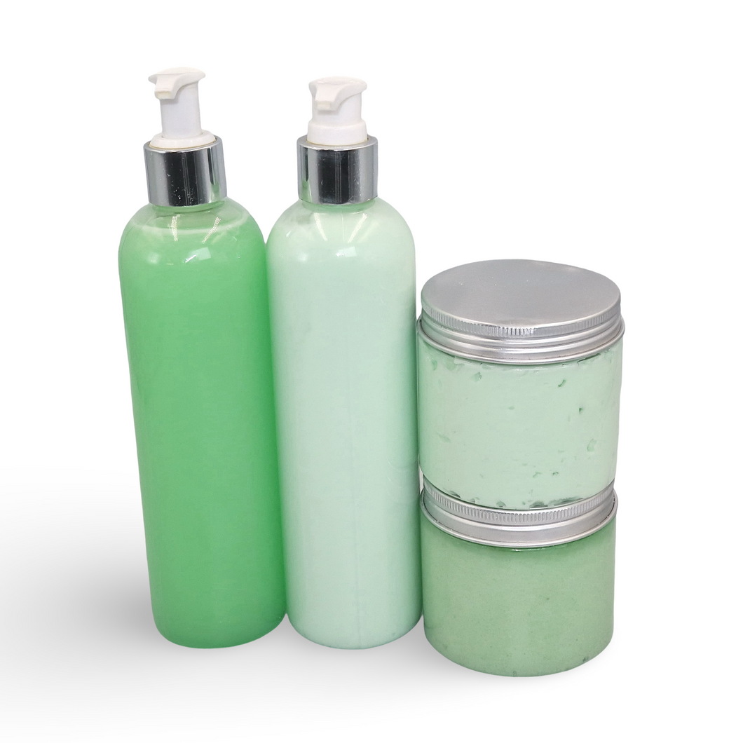Healing body set enriched with moringa & hemp oil  - sample kit