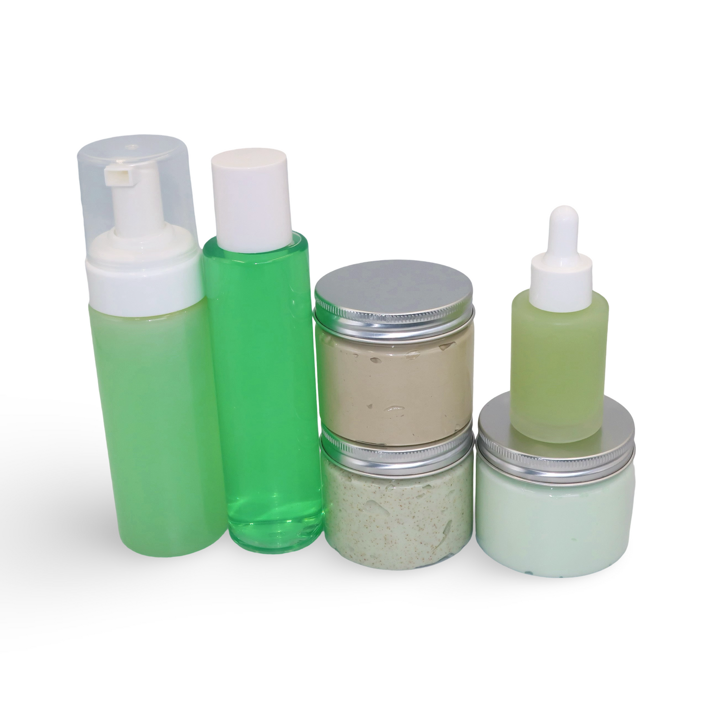 Healing skincare range with moringa, hemp oil for sensitive skin - sample kit