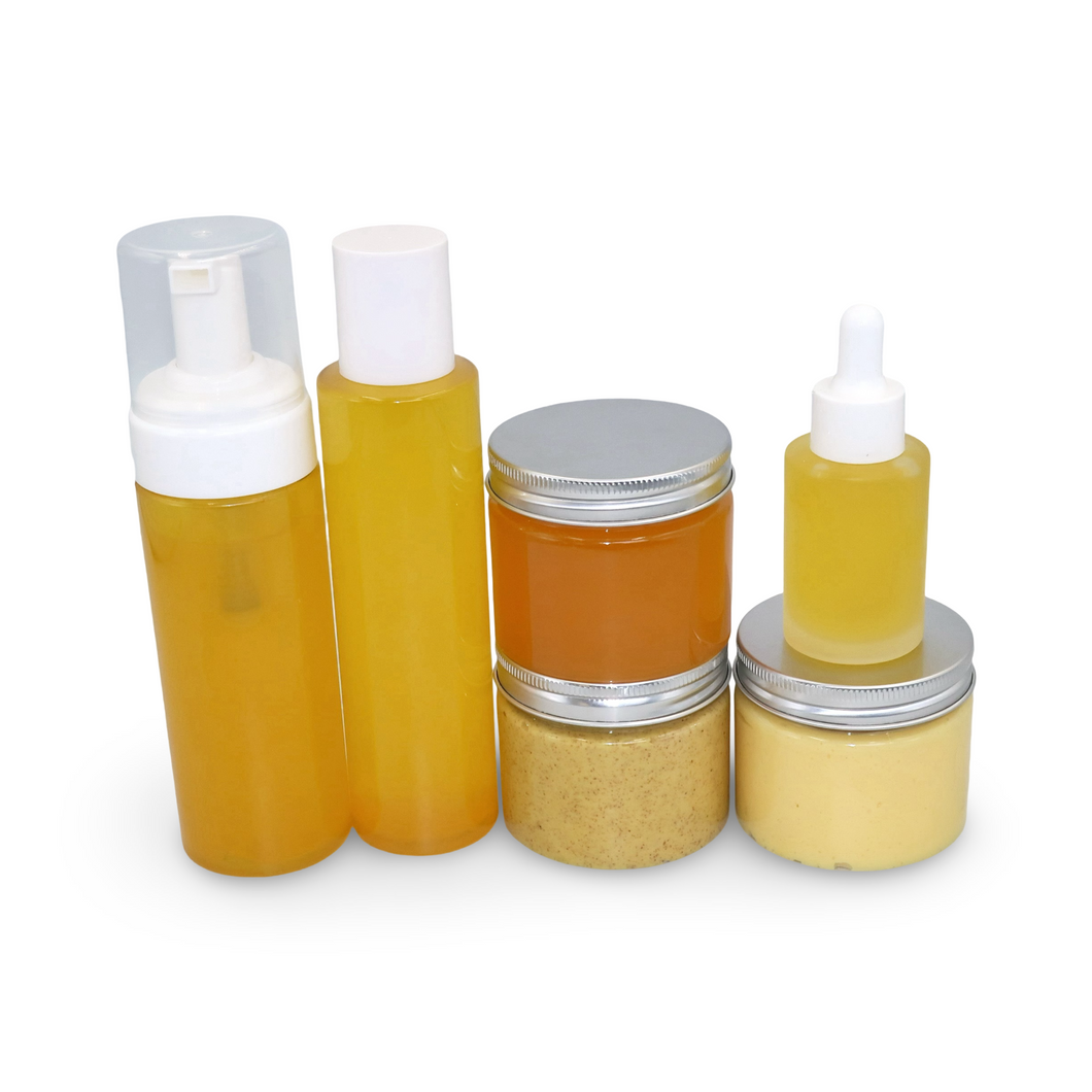 Skincare brightening range enriched with turmeric, beta carotene & carrot - sample kit
