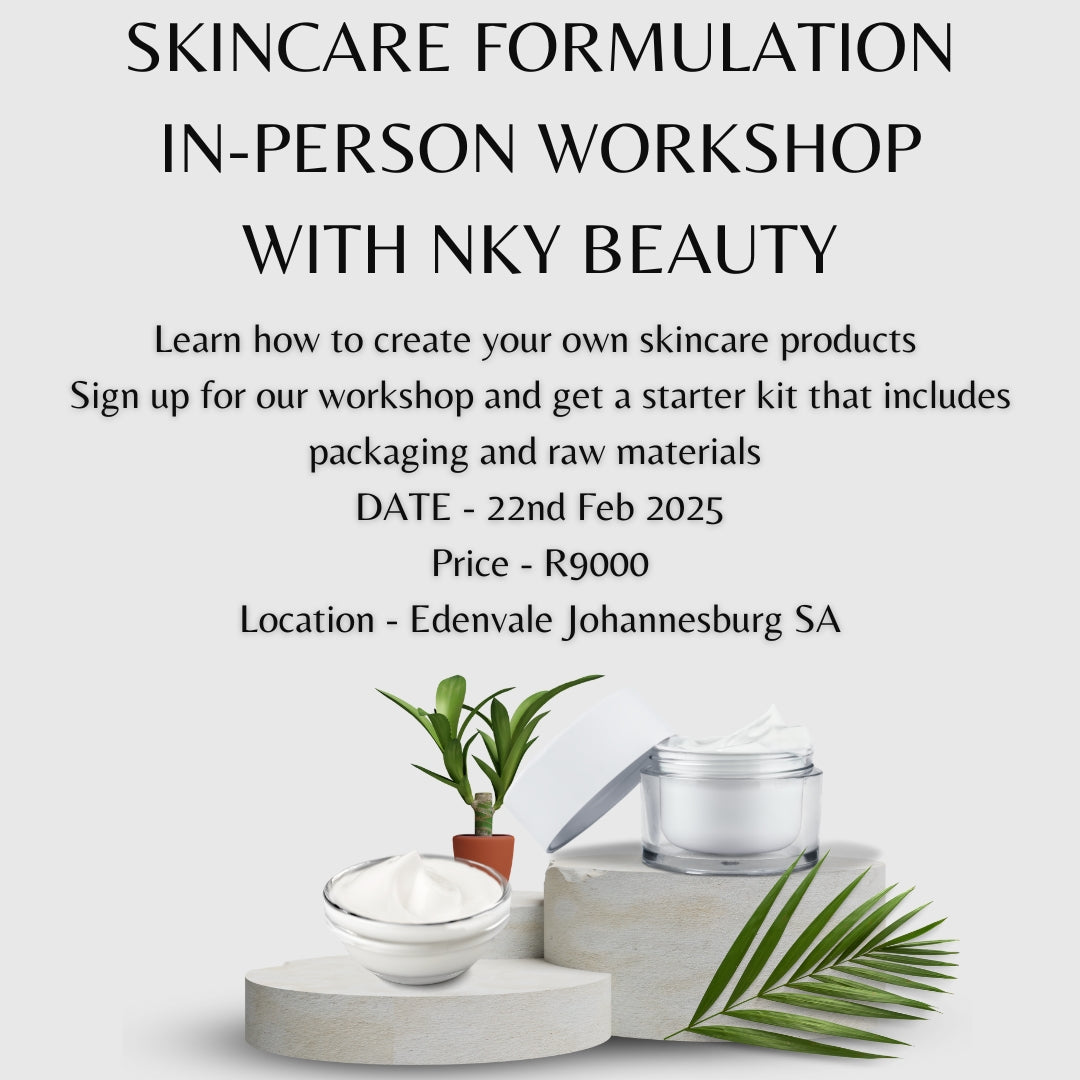 Skincare formulating workshop -  May 2025