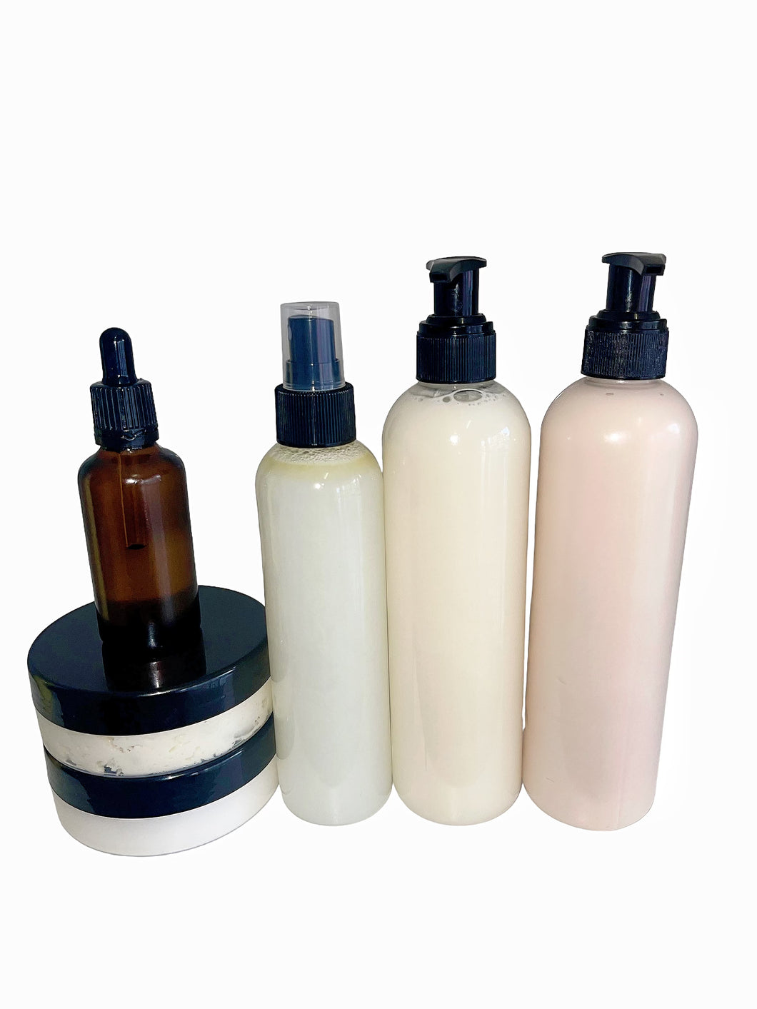 Black castor oil and olive oil haircare range - for hair growth