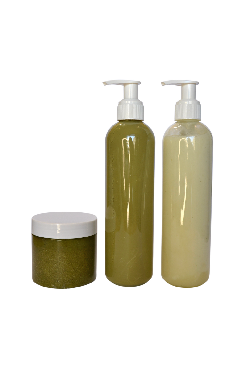 Glowing skin body set with moringa & lemongrass - sample kit