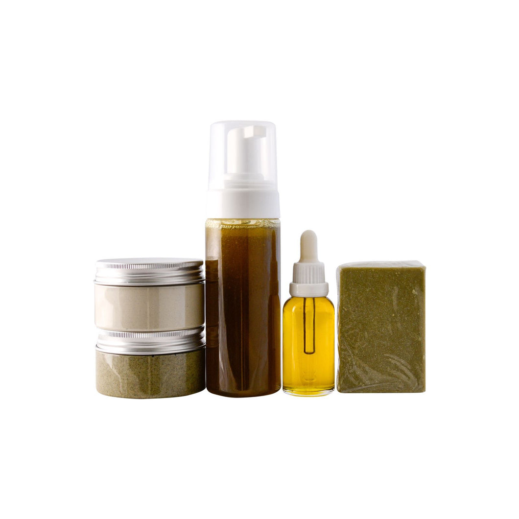 Skincare range for anti aging / glowing skin with moringa - sample kit